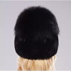 Real Genuine Fox Fur Gorros Chapéu para Mulheres, Pele de Coelho Rex Natural Boné de Caveira, Chapéus de malha para meninas, inverno, estilo russo, novo - Wolf Magazine