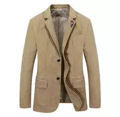 Imagem do Blazer monocromático extragrande para homens, jaqueta, casaco de algodão puro, casacos casuais, roupas masculinas, 4XL, AG66001, novo