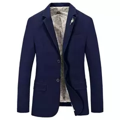 Blazer monocromático extragrande para homens, jaqueta, casaco de algodão puro, casacos casuais, roupas masculinas, 4XL, AG66001, novo