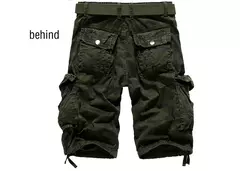 Shorts de camuflagem para homens soltos, calças curtas militares camufladas, tamanho EUA, verão, 2024 - comprar online