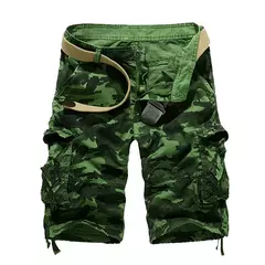 Shorts de camuflagem para homens soltos, calças curtas militares camufladas, tamanho EUA, verão, 2024 - loja online