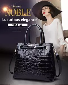 Bolsas De Couro De Crocodilo Para Mulheres, Bolsa De Luxo, Bolsas De Ombro, Bolsas De Mão Das Senhoras, Famosa Marca De Designer, Moda, 2019 - comprar online