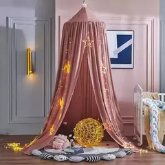 Imagem do Rede Mosquiteira Pendurada para Crianças, Berço Cortina, Tenda Pendurada, Decoração de cama, Menina Princesa, Cama Canopy, Living Corner Play, Leitura