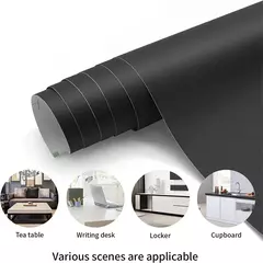 Papel de parede em vinil mate auto-adesivo, papel de parede, prateleira, porta de mesa, sala de estar, branco, cinzento, preto, 1, 3, 5m - comprar online