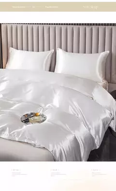 Kuup-Colorido Conjunto de cama, Satin Superfície Duvet Cover, Quilt Cover, pele amigável tecido, Queen e King Size, alta qualidade - Wolf Magazine