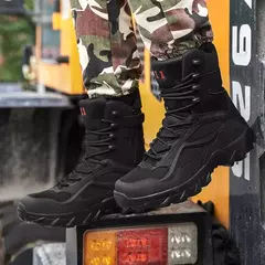 Botas Táticas de Forças Especiais Masculinas, Sapato de Campo Militar, Leve, Exterior, Antiderrapante, Impermeável, Outono na internet