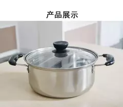 Imagem do Aço inoxidável Hot Pot Set, Panelas, Sopa Pot, Steamer Presente, 16cm18cm 20cm 22cm, 24cm, Utensílios de cozinha, Atacado, 10 Pcs