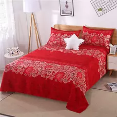 Folha de cama grossa lavada macia do pano do algodão, matéria têxtil home, poliéster, algodão, Pele-amigável, nenhumas tampas do descanso, 1PC na internet