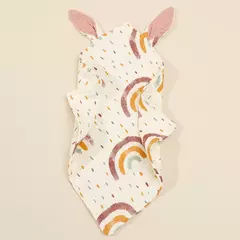 Bebê recém-nascido Algodão Mulsin Consolador Carton Rabbit Ear Double Guaze Acalme Appease Toalha para crianças Bibs Burp Panos Infantil na internet