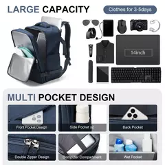 Mochila de viagem avião de curta distância ryanair cabine saco 40x20x25 mochila das mulheres dos homens lazer escola bolsa para portátil bagagem de mão - comprar online