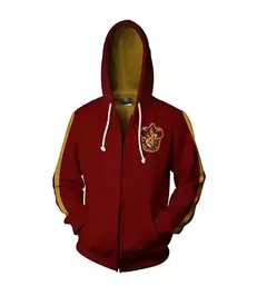 Harried Cosplay College Gryffindor Badge moletom, Camisola com capuz com zíper, Sonserina Hufflepuff Ravenclaw Top, Novo na internet