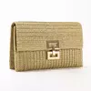 Safia Woven Clutch para mulheres, bolsa de vime de praia, bolsa feminina casual, festa noturna, casamento, luxo, verão, novo