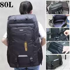 Mochila ao ar livre para homens e mulheres, mochila de viagem, esportes, camping, caminhadas, mochila escolar, mochila para homens e mulheres, 80L, 50L - Wolf Magazine