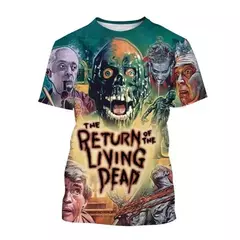 Unisex Return Of The Living Dead 3D Impresso Horror Filme T-Shirt, Moda Casual, na internet