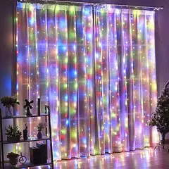 Festoon LED Light Curtain para decoração de casa, luzes de fadas, guirlanda para quarto, ano novo, casamento, decorações de Natal