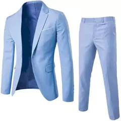 Conjunto de blazers e calças masculinas, ternos de negócios, jaquetas formais, terno casual, casacos de casamento elegantes, festa, 2 peças, 2023