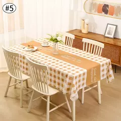 Impermeável Xadrez Toalha De Mesa, Anti-Slip Cobertura De Mesa, Decoração De Mesa, Festa De Casamento, Decoração De Natal, Acessórios na internet