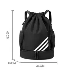 Imagem do Mochila impermeável basquete para viagens, Bolsa de esportes ao ar livre, Natação e Fitness Pouch, Caminhadas e Escalada