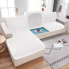 Sofá de pelúcia antiderrapante Slipcover, capa de sofá elástica para quarto, escritório, sala de estar, decoração de casa, sofá, protetor de móveis, 1pc - Wolf Magazine