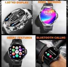 Ultra HD Relógio Inteligente para Huawei e Xiaomi, GPS Track, Chamada Bluetooth, 710 mAh Grande Bateria, Esportes Fitness Smartwatch, 1.85 ", Novo - Wolf Magazine