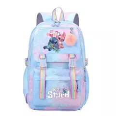 Disney-Mochila Lilo e Stitch para meninos e meninas, mochila, mochila, estudante, adolescente, crianças, mochila, mochila - loja online