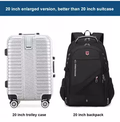 Imagem do 2024 à prova dwaterproof água 17/20 Polegada portátil mochila dos homens avião mochila de viagem das mulheres oxford saco escolar masculino moderno