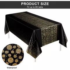 Toalha de mesa descartável com bolinhas pequenas, impermeável e engrossada, para decoração, festa de aniversário e casamento, 54x10 8 polegadas, 1pc na internet