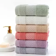 Toalha de banho macia e absorvente para adultos, toalha doméstica, Jacquard, cor lisa, toalha grande, grossa, 100% algodão puro, novo - comprar online