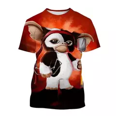 T-shirt impressa em 3D para homens e mulheres, filme de horror de Natal, monstro fantoche, venda quente, moda nova - comprar online