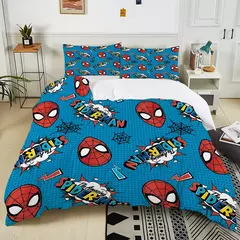 Marvel Spider-Man Conjunto de cama para adultos e crianças, Luxury Bed Comforter, Capa de edredão, 2 Fronhas, Gift, 3Pc, 1 - comprar online