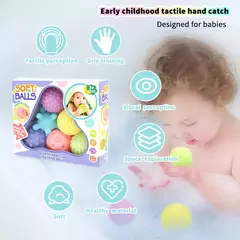 Bebê brinquedos mãos tocar bola sensorial brinquedo infantil chocalho massagem kawaii macio bola tátil desenvolvimento para bebês na internet