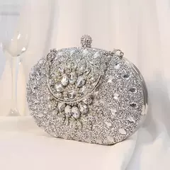 Luxo Diamante Cristal Embreagem para Mulheres, Saco De Noite, Bolsa De Bolso Do Telefone Celular, Carteira Feminina, Festa De Casamento, Presente De Qualidade, Novo