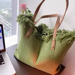 Bolsas de lona grandes para mulheres, bolsa de praia, sacolas de compras, bolsa de ombro axilar feminina, bolsas casuais de alça superior