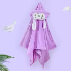 Miniso-Pikachu Roupão Coral Fleece para Crianças, Toalha de Secagem Rápida, Capa Espessada, Cobertores Hijab Confortáveis, Bonitos, Macios na internet