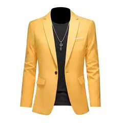 Blazer casual de negócios masculino, vestido de casamento noivo, tops de terno boutique, casaco monocromático, marca de alta qualidade, moda