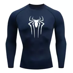 Camiseta masculina de segunda pele correndo, esportes de proteção solar Fitness Rashgarda, mangas compridas MMA, camisa de compressão, roupas de treino - comprar online