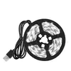 USB Estética LED Strip Lights, Decoração de Natal, Quarto, Armários, Cozinha, TV Ambient Ring Light, Neon Wall Lamps, 5m