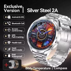 Huawei Sports Smartwatch impermeável para homens, 1.85 "tela AMOLED, bússola GPS NFC, chamada Bluetooth, novo Smartwatch, 2022 na internet