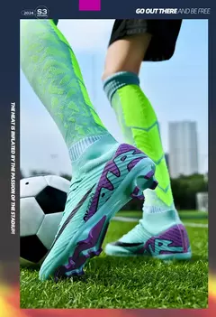 Sapatos de futebol antiderrapantes profissionais para homens, botas de treinamento Grass Society, grampos de qualidade superior, botas originais, novos - loja online