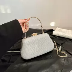 Saco de noite luxuoso para mulheres, alto design, banquete de festa, saco de glitter para senhoras, embreagem do casamento, bolsa de ombro, bolsa de corrente, marca na internet