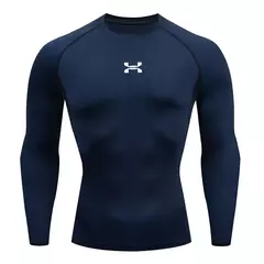 Camisa respirável Rashguard de compressão masculina, ajuste seco, camiseta esportiva MMA Fitness Gym, camisa de corrida, alta qualidade - loja online