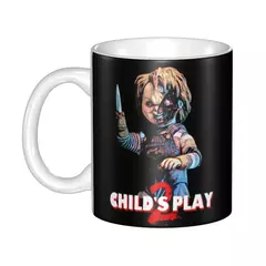 Personalizado horror assassino chucky canecas de café diy filme do jogo da cria - comprar online