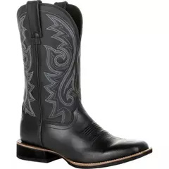 Botas masculinas de couro PU Mid Calf, Totem Mid-Calf Western Cowboy Motorcycle Boots, sapatos masculinos ao ar livre, sapatos projetados retro, outono na internet