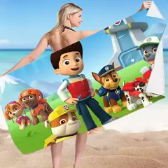 Anime Paw Patrol Toalha De Praia Cartoon Chase Toalhas De Verão Banheiro Toalha De Banho Natação Toalhas De Natal Viagem Toalha De Praia Secagem Rápida - comprar online