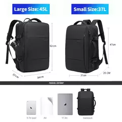 BANGE-Mochila de Viagem USB Expansível para Homens, Grande Capacidade, Impermeável, Saco De Escola De Moda, 17.3 Saco Para Laptop - loja online