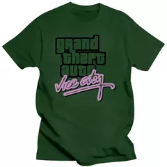 Algodão Grand Theft Auto Marca Camiseta, Top de Lycra, Gta Vice City, Estilo DIY, Alta Qualidade, Nova Moda, 016872 - Wolf Magazine