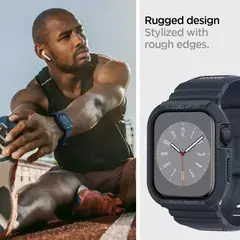 Armadura robusta Pro projetada para Apple Watch Ultra 2 capa de borracha com pulseira série 9/8/SE2/7/6/SE/5/4 45 mm/44 mm 41 mm 40 mm - comprar online