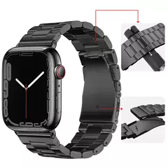 Pulseira de metal para Apple Watch, pulseira de aço inoxidável, pulseira para iWatch Series 7, 6, 5, 4, SE2, 9, 8 Ultra, 44mm, 40mm, 45mm, 41 milímetros, 42 milímetros, 49 milímetros na internet