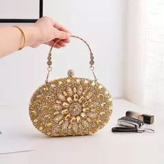 Bolsa crossbody redonda pequena para mulheres, bolsas verdes, embreagem de cristal, bolsa de diamante para casamentos, designers de luxo, carteiras, 2023 na internet