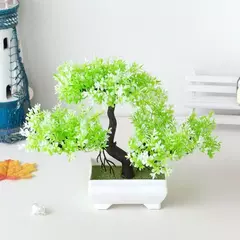 Imagem do Planta Artificial Bonsai, Pequena Árvore, Flor Falsa, Enfeites Em Vaso, Casa, Sala, Mesa, Jardim, Decoração Do Hotel